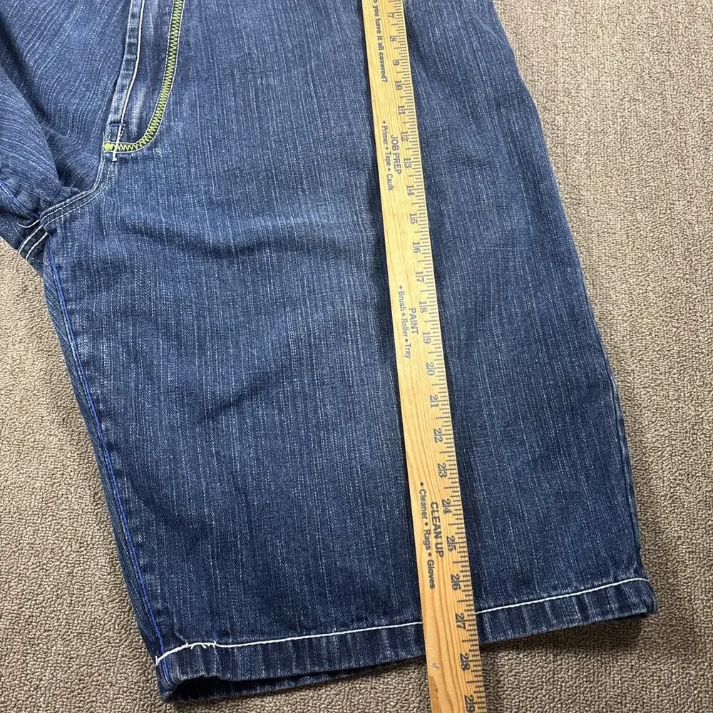 Y2K Men’s Evolution In Design Denim Shorts Jorts Size 50 Big & Tall Blue